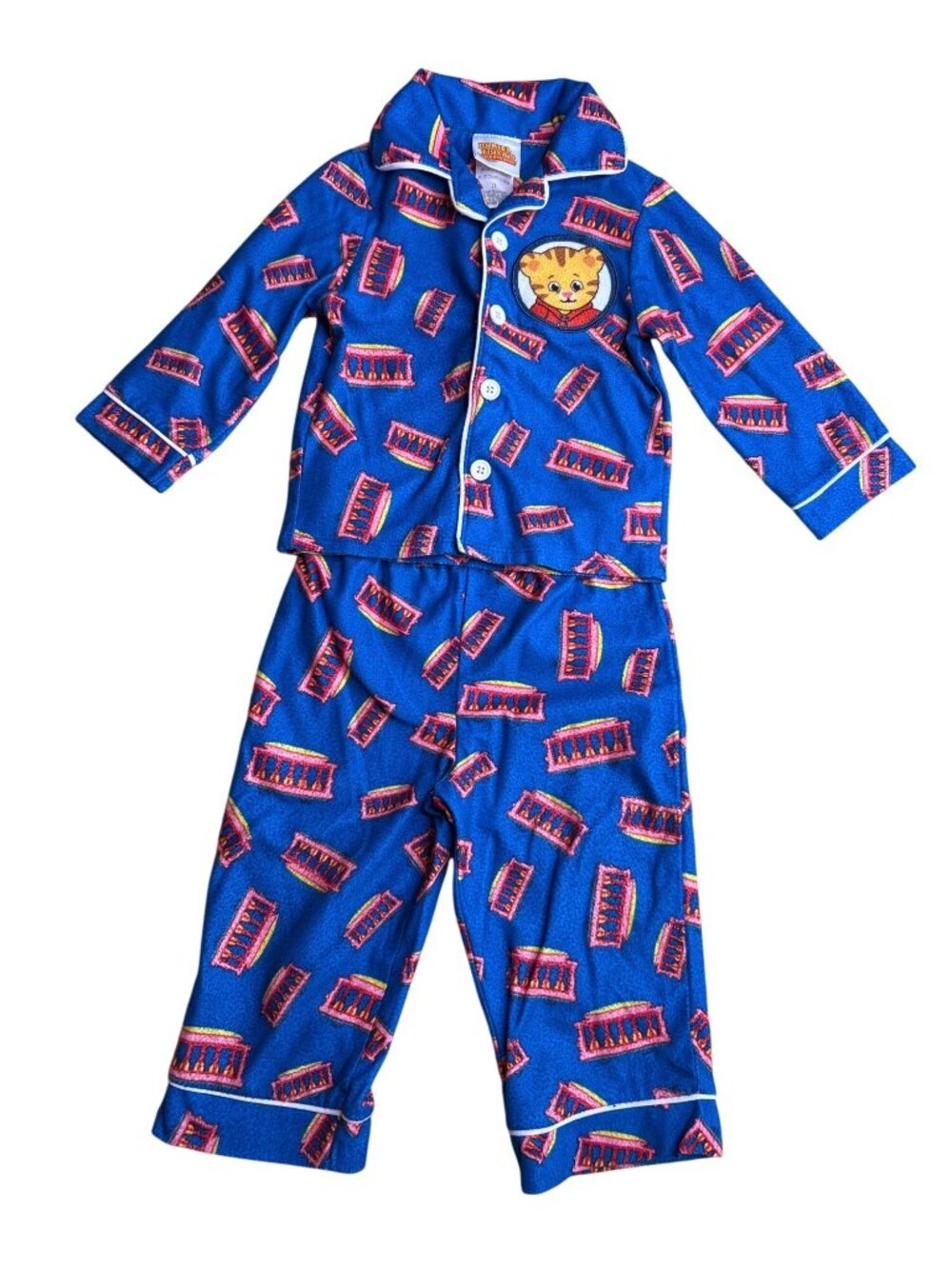 2T Daniel Tiger Neighborhood Trolley 2-Piece Pajamas Fleece #2
